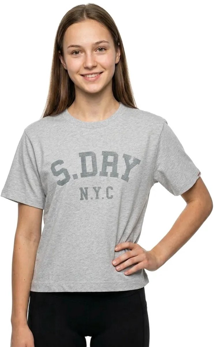 Superdry Athletic Essentials Losse T-shirt Dames T-shirts Grijs