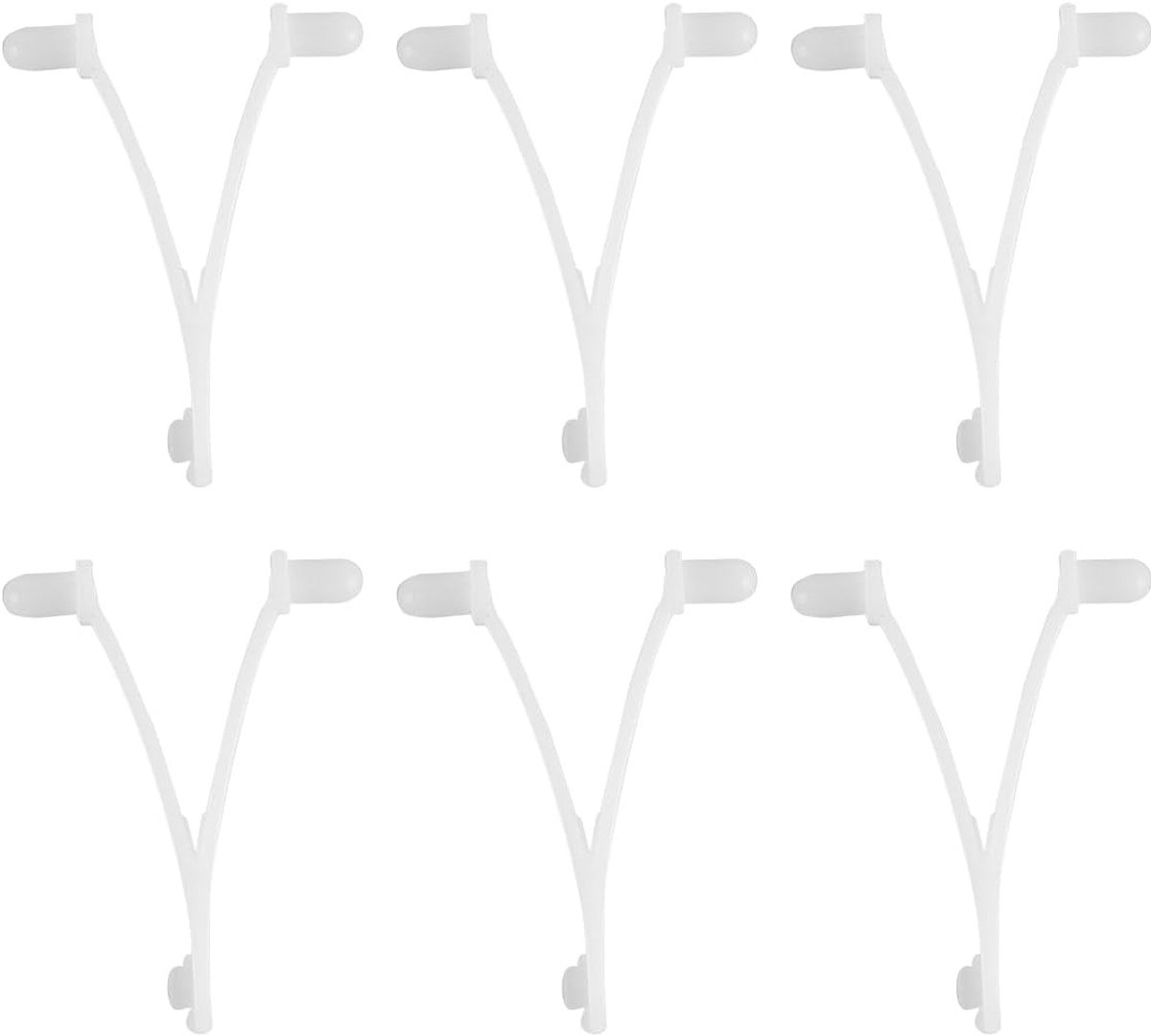 6PCS Pool Supply Butterfly V Clip Duurzame Clips voor Zwembadborstels, Bladharken en Skimmers - Essentiële Accessoires voor Effectieve Zwembadreiniging