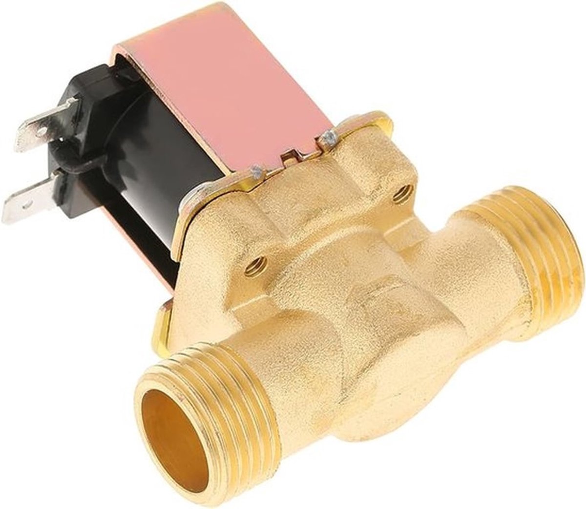 Elektrische Solenoïde Ventiel 1/2" DC 12V Messing Normaal Gesloten voor Waterregeling, Irrigatie en Verwarmingstoepassingen