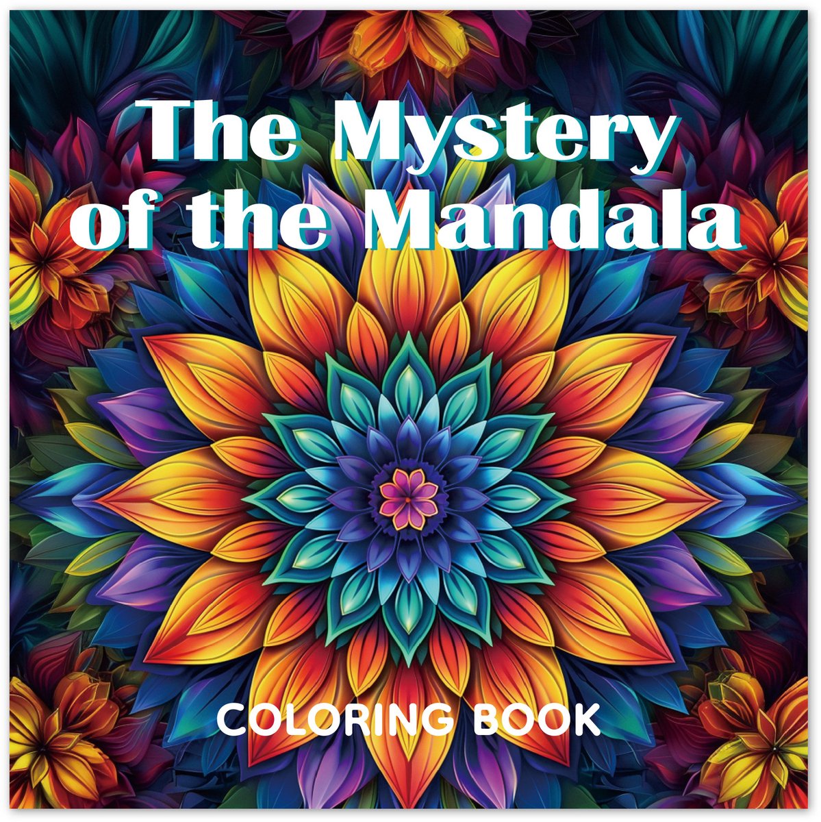 Casalora 24 kleurplaten van een Mandala Bloemen - kleurboek voor volwassen -kleurboek voor jong en oud, fantasie-kleurplaten