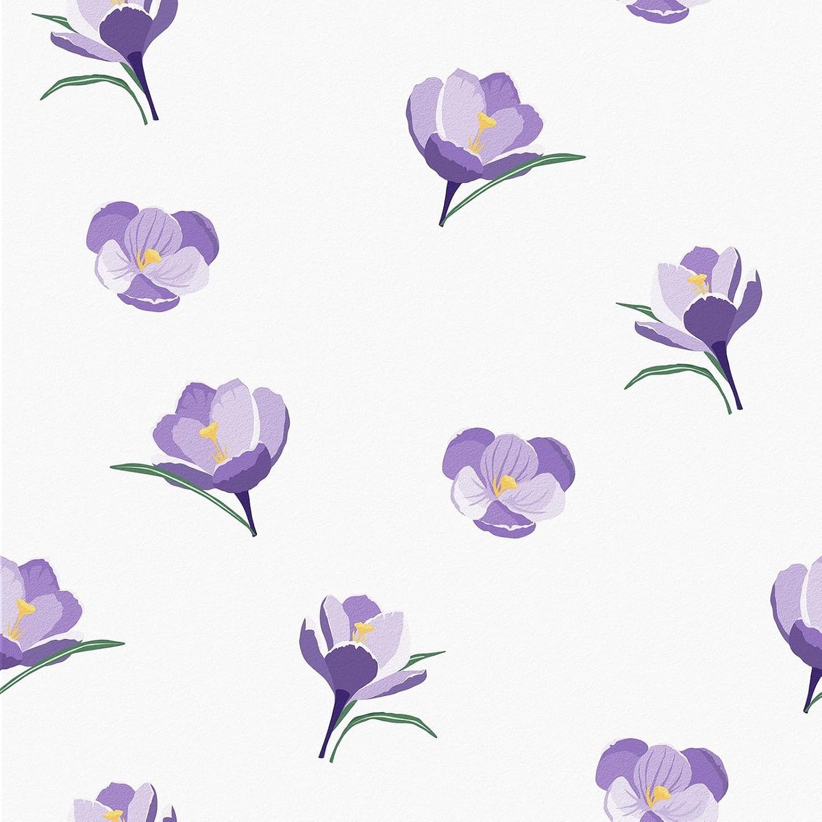 Paarse Bloemen Wanddecoratie - Zelfklevend Vinyl Behang voor Woonkamer en Slaapkamer - 260cm x 44.5cm - Decoratief Patroon voor een Stijlvolle Interieurverandering