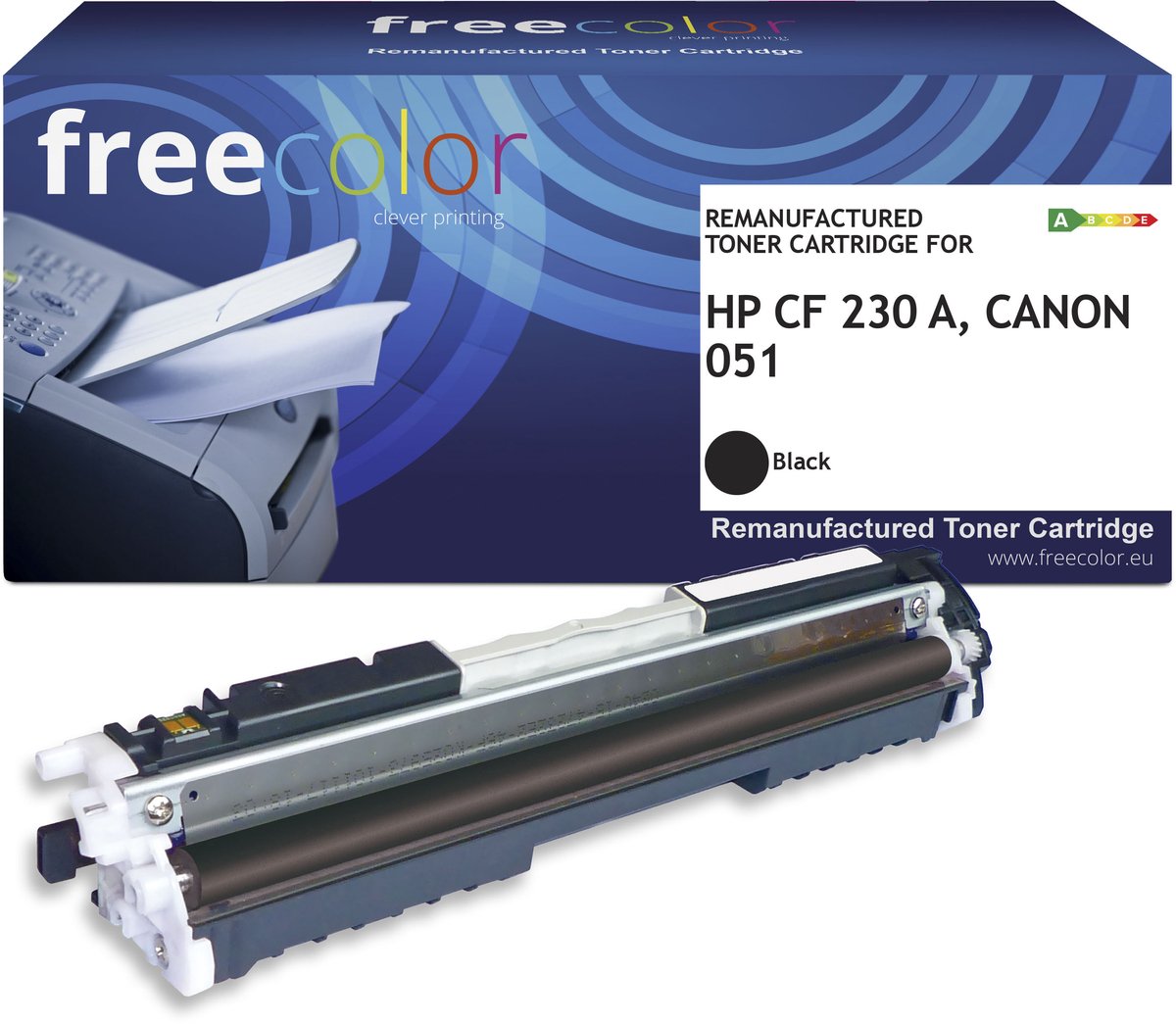Image of Freecolor - Vervangt HP 30A (CF230A) Toner - Zwart - 1.700 pagina's - Compatible