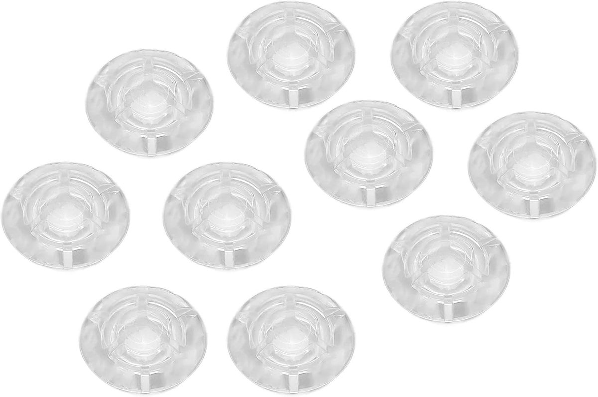 10 Stuks Universele Duidelijke Plastic Knop Caps voor Gitaar Effect Pedalen - Voet Schakelaar Bescherming en Accessoires