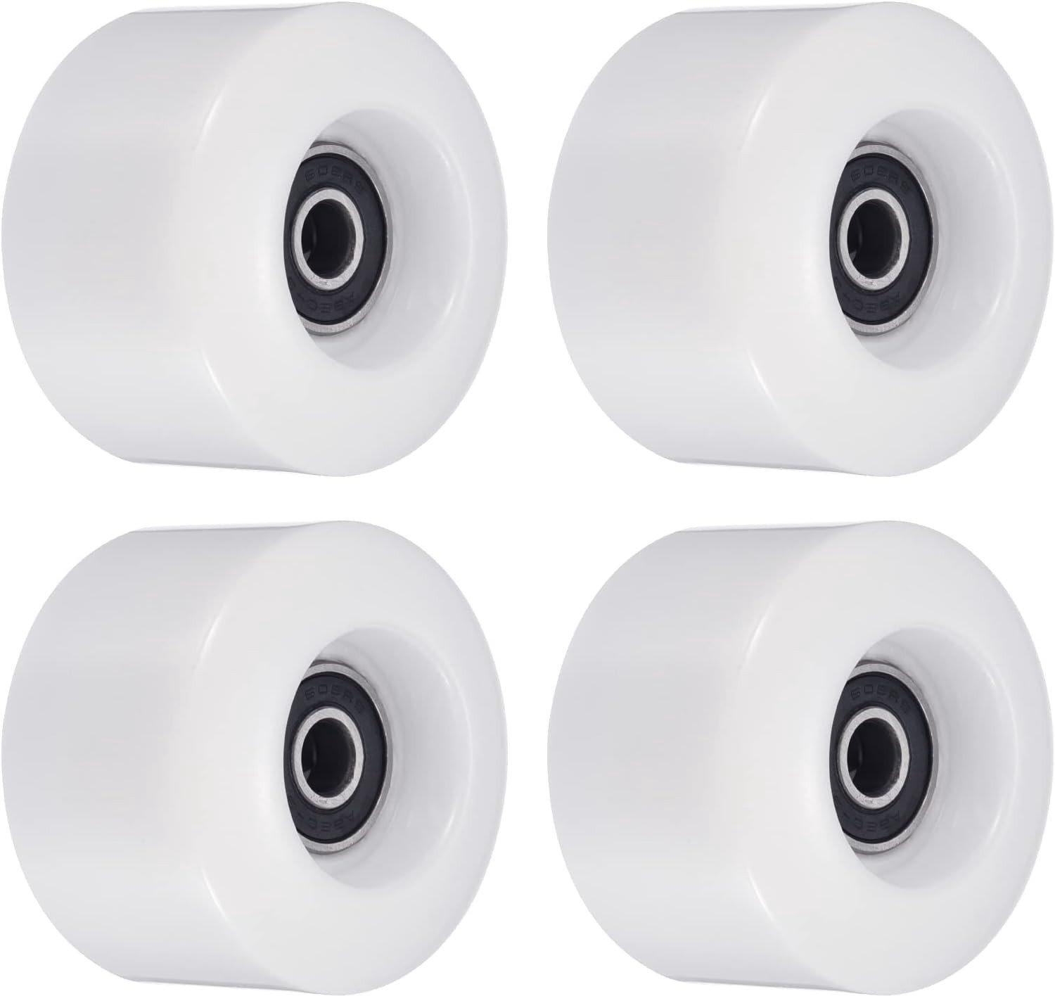 55mm Skateboard Wielen met ABEC-9 Lagers 4 Stuks Vervangingswielen voor Cruisers 80A Hardheid