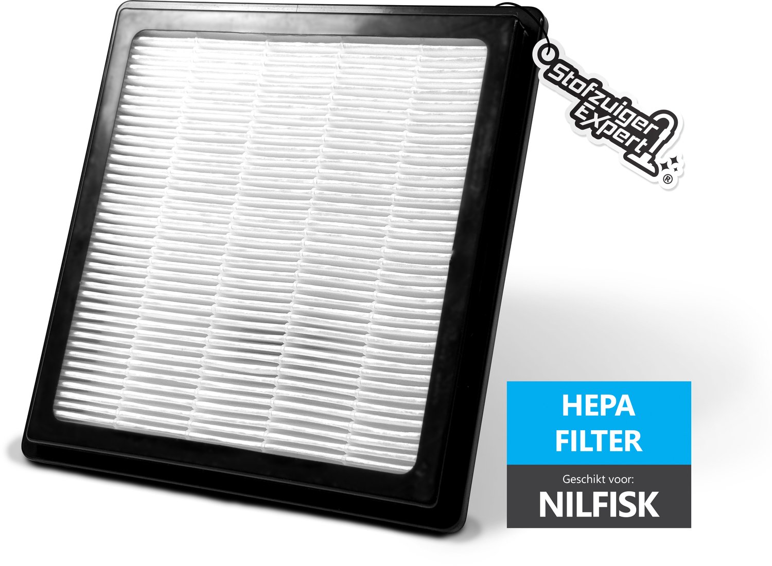 Stofzuiger Expert HEPA 14 Filter geschikt voor Nilfisk Family & Extreme Series - HEPA 14 vlak filter - O.a. geschikt voor: Extreme Series X100, X150, X200, X300, X310, X300C etc. Zwart