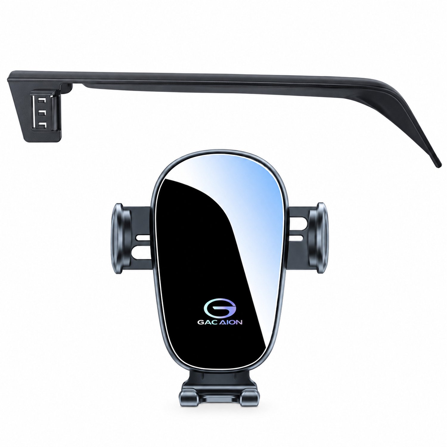 Telefoonhouders auto voor de S-serie (2021–2026), voor schermconfiguratie 12,3/8 inch, met schermbasis en horizontale telefoonstand