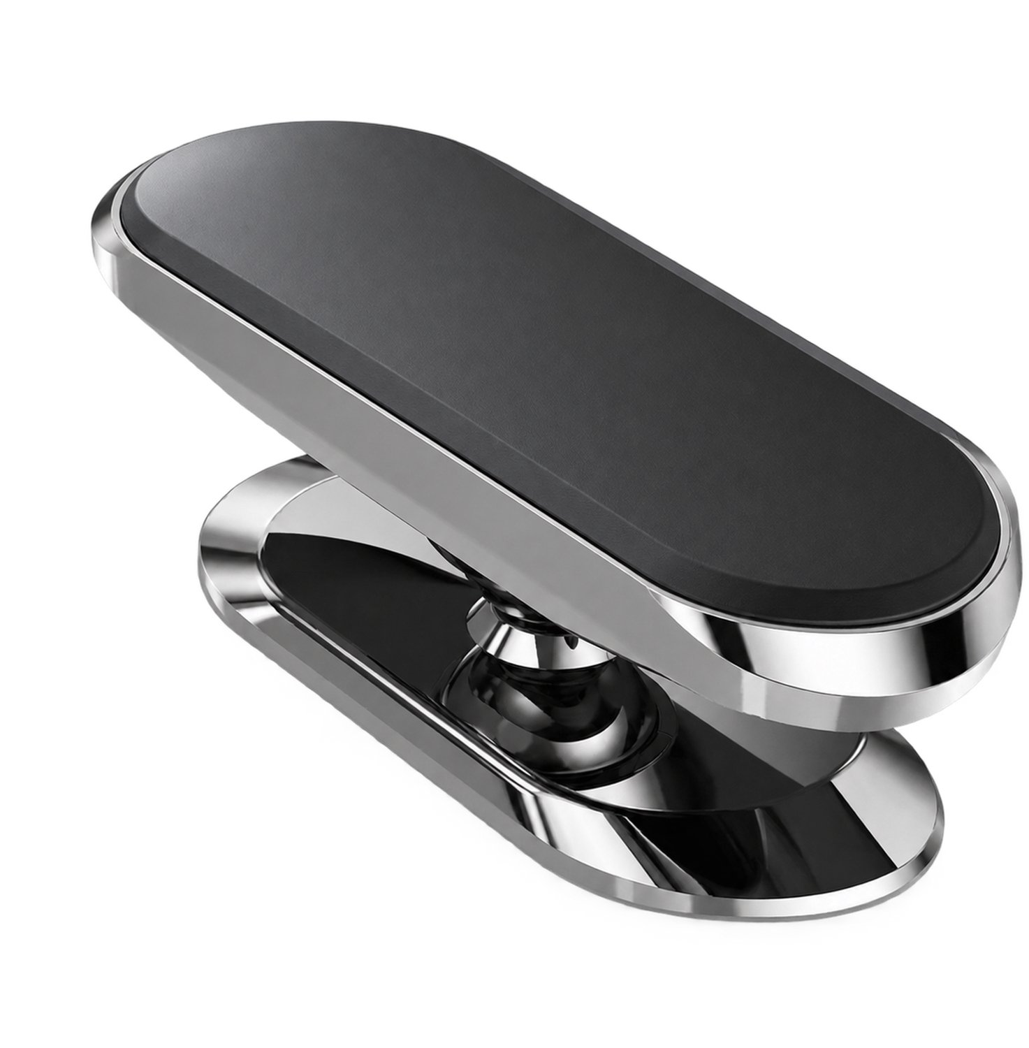 telefoonhouders auto – magnetische metalen telefoonhouder, 360° draaibaar – zwart, in kleurendoos