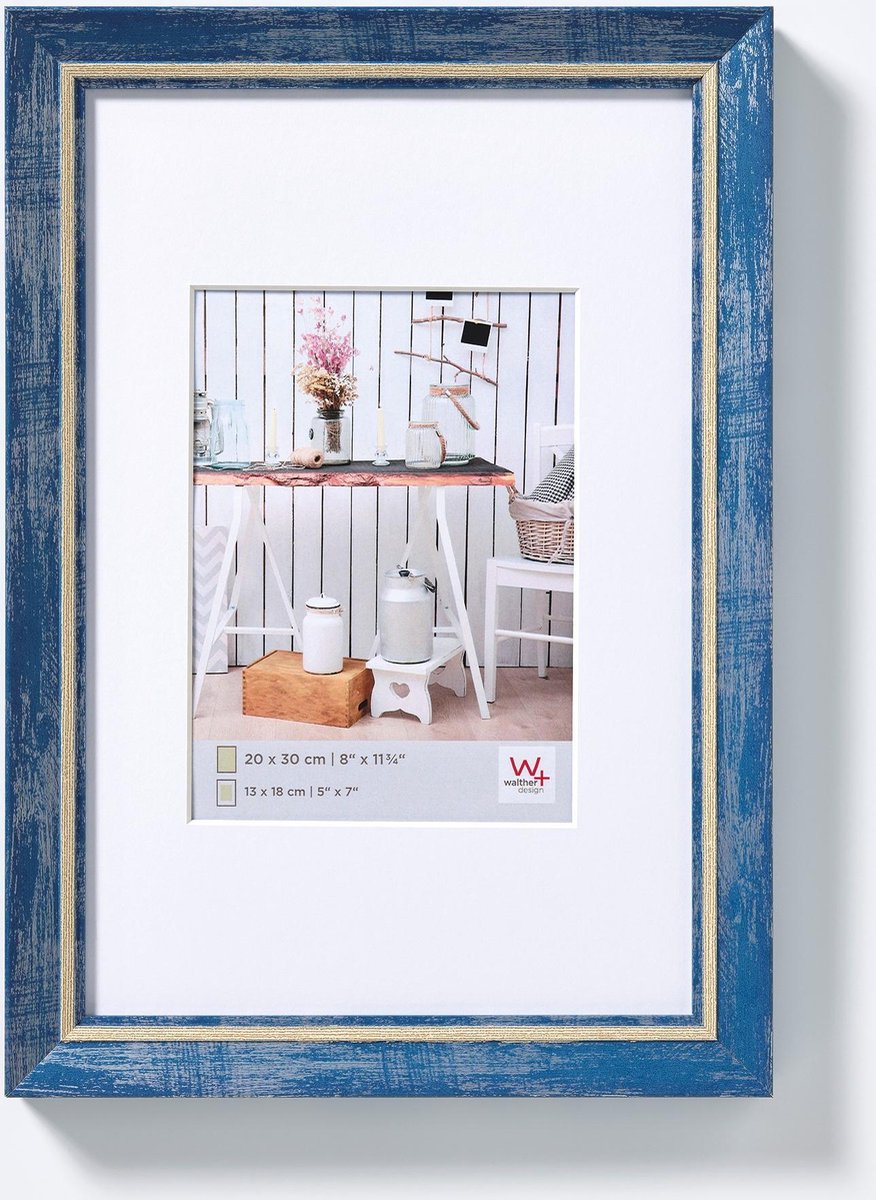 Walther Chalet - Fotolijst - Fotoformaat 50x70 cm - Blauw