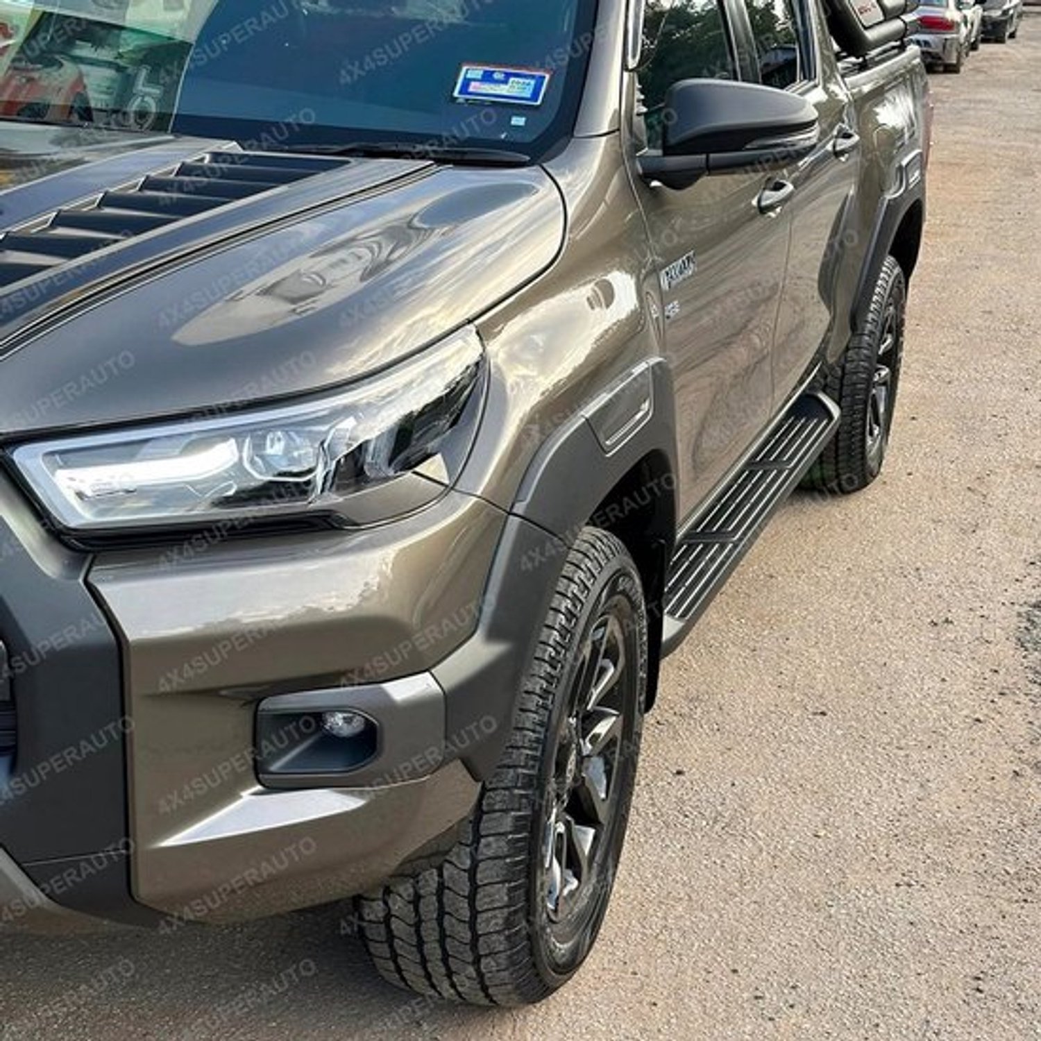 Spatbordverbreder 6 Inch Grijs Stijl - ABS Kunststof - Voor Toyota Hilux Revo 2015-2024 - Auto Accessoires - Wielboog Uitbreiding