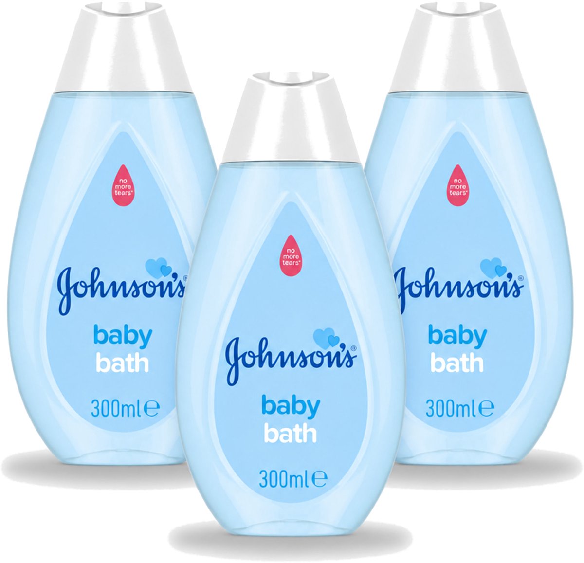 3 x Johnson's - Baby Bath - Puur & Zacht - 300 ml - Voordeelverpakking - 3 stuks