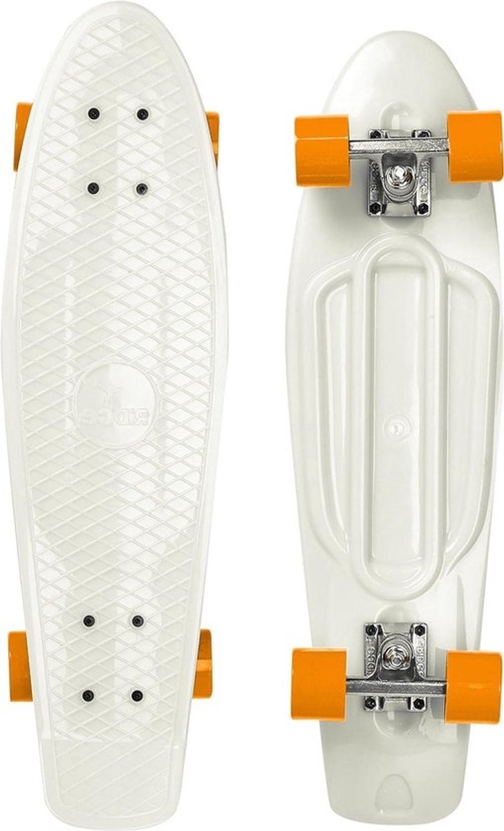 Skateboard 69 cm Mini Cruiser Glow-Orange met Nickel Big Broer