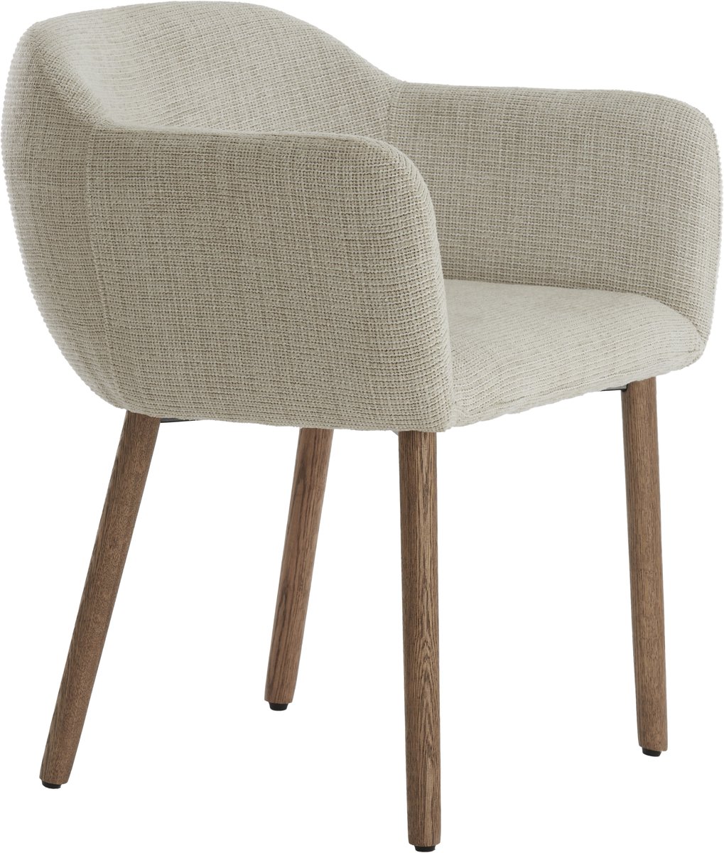 Light & Living Eetkamerstoel BLAINE - 56x62.5x76.5cm - Wit - Set van 2
