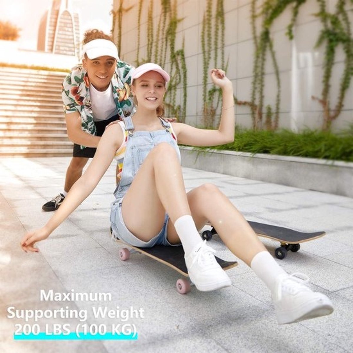 Skateboards voor tieners - beginners - compleet 31 "x 8" Cruiser Board - 7-laags Canadees esdoorn - Concaaf Double Kick Skateboard - ABEC-7 Lagers - kopen