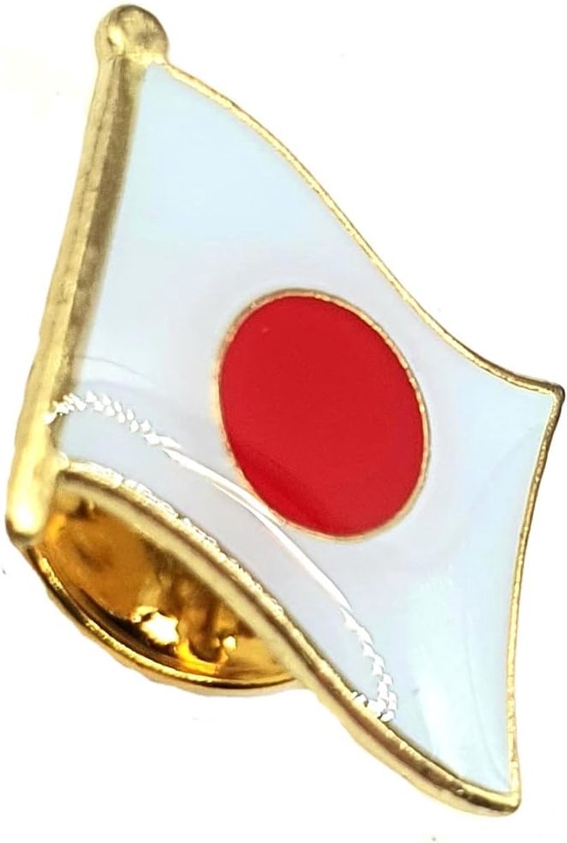 Japanse metalen landenvlag pin badge