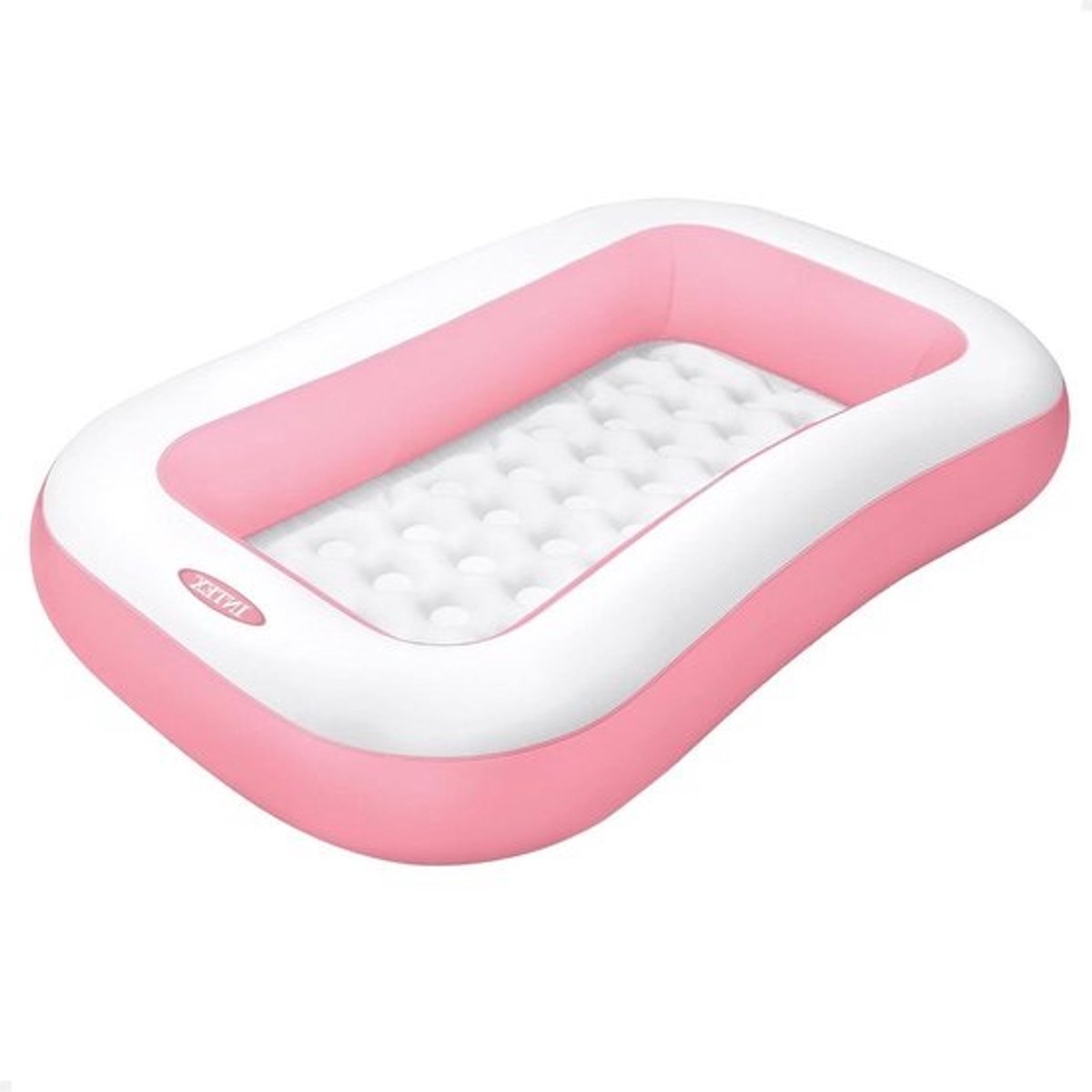 Rechthoekig zwembad voor baby's - roze 58423NP