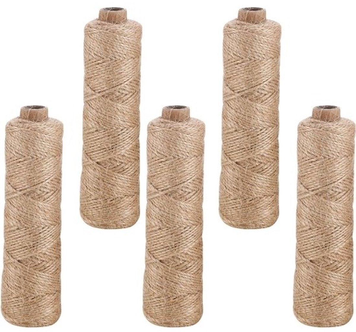 500 meter - 15 mm - 100% natuurlijk - bruin - henneptouw - natuurlijke vezels - verpakkingsmateriaal - doe-het-zelf - handwerk - tuindecoratie