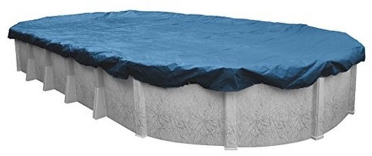 Winter zwembadafdekking 10 x 15 voet - Zwaar blauw voor bovengrondse zwembaden