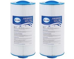 AmiBron 5CH-402 Spa-filtervervanging voor jacuzzi 6540-723, compatibel met Pleatco PJW40SC-F2M, Filbur FC-2811, Unicel 5CH-403 inch mannelijke schroefdraad/MPT 40 m² Hot Tub Filter 2 Pack