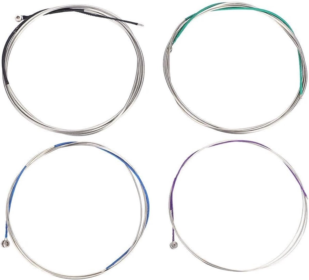 Set van 4 Cello Snaren van Koper, Nikkel en Zink Legering voor Reparatie en Vervanging van Cello Snaren
