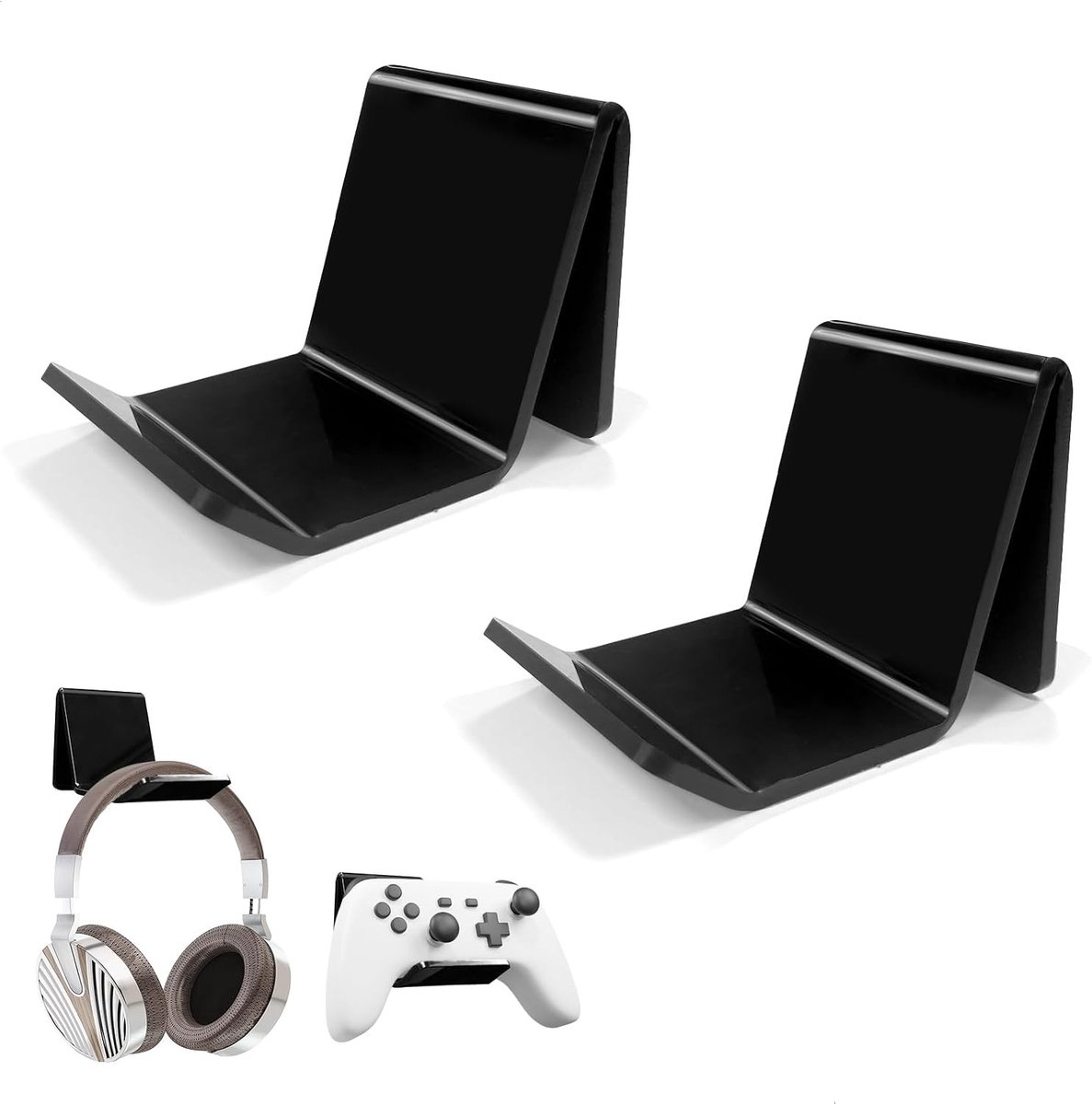 Multifunctionele hoofdtelefoonhouder voor desktop, ideaal voor gaming, accessoires en organisatie van kabels