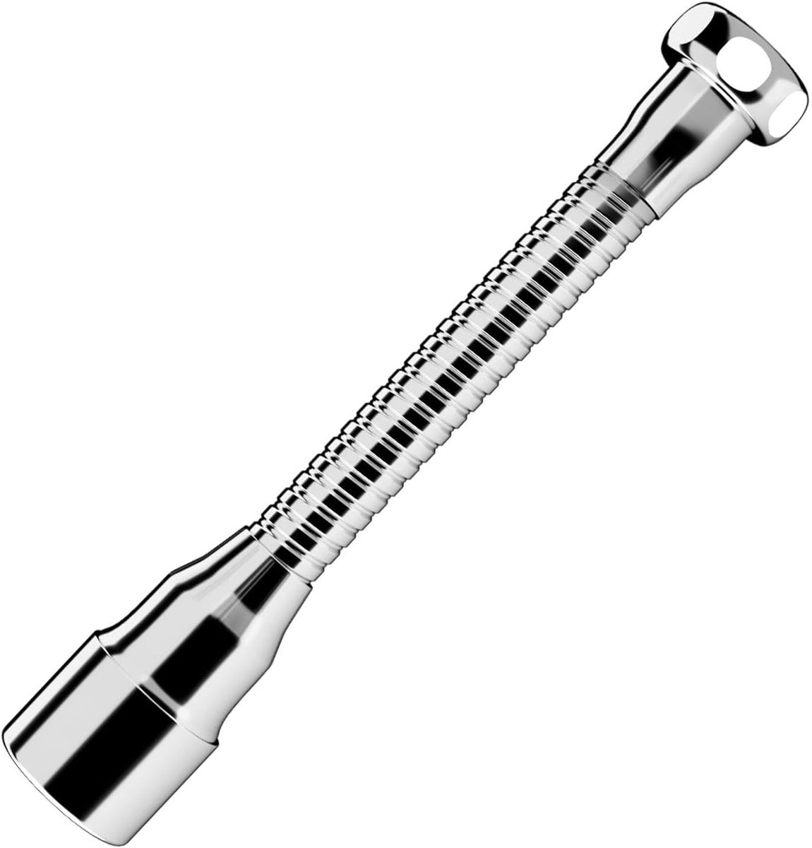 Rotatable Faucet Extender voor Keuken - 20 cm Verlengstuk voor Efficiënt Waterbesparing, RVS en Messing, Inclusief Adapter en Eenvoudige Installatie, Ideaal voor Keukenkranen