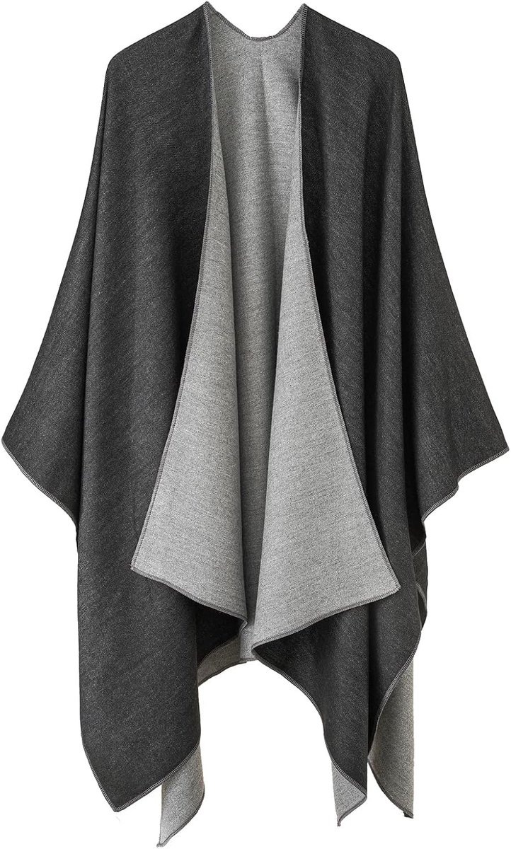 Poncho voor dames, winter, warm, elegant, poncho, deken, poncho, cape, gebreide poncho, mantel, winter, poncho, sjaal, cadeau voor verjaardag of Kerstmis