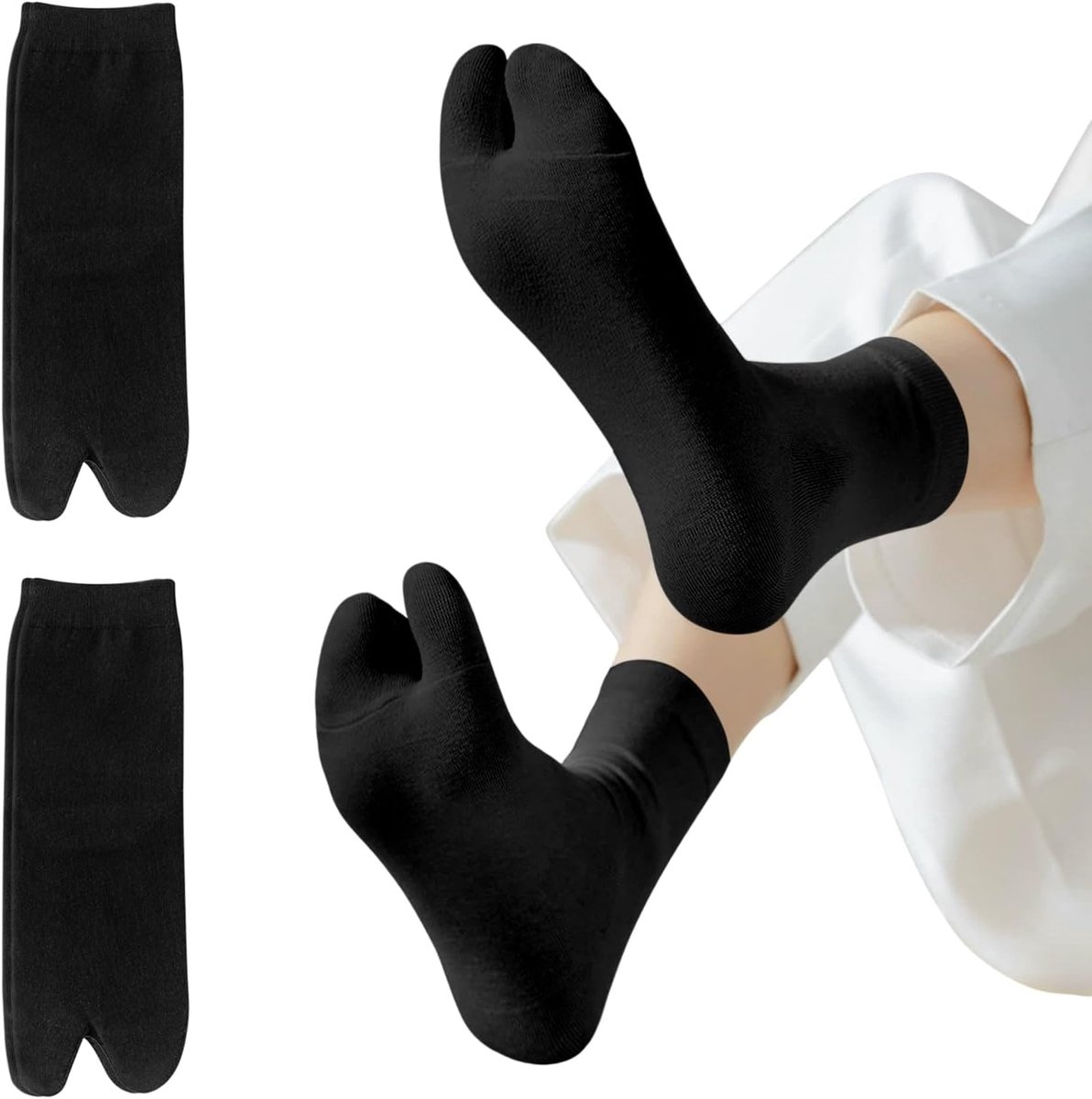 Sokken voor vrouwen, Split Two Toe Tabi Flip Flop Sokken Zacht Katoen Elastische Japanse Sandaal Slipper