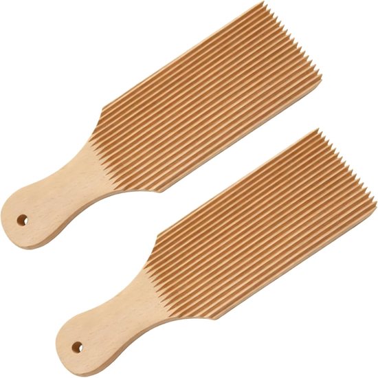 Set van 2 gnocchi planken, gnocchi pastaplank van hout en boterpalet voor pasta, 24 x 7 cm, met kustmotief voor het texturen en vasthouden van de saus, praktisch gereedschap voor garganelli — afbeelding 5