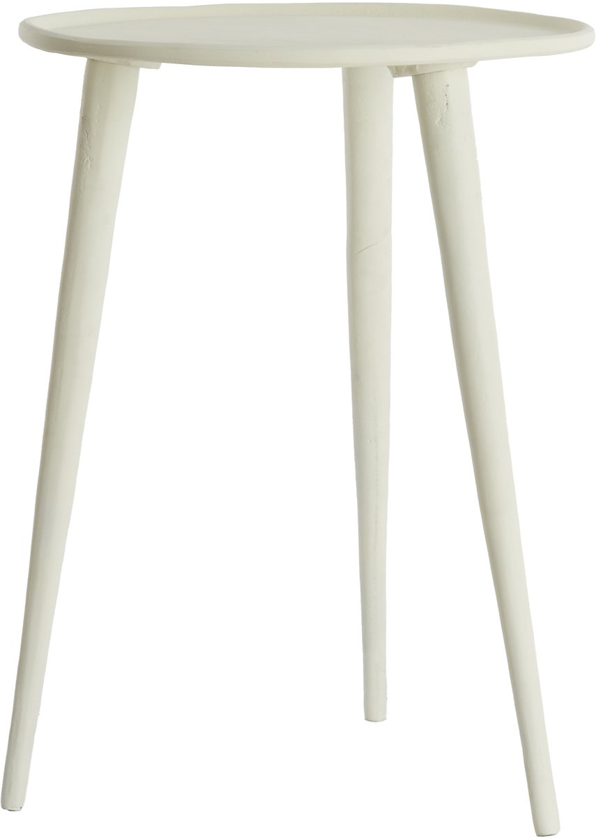 Light & Living Bijzettafel BABINA - Ø36x47cm - Wit