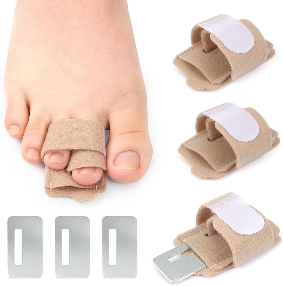 3 stuks teencorrectors, teencorrector, hamertenen, gebroken teenspalk, klauwtensteun, correctie van kleine tenen, vingerspalk, teenspalk