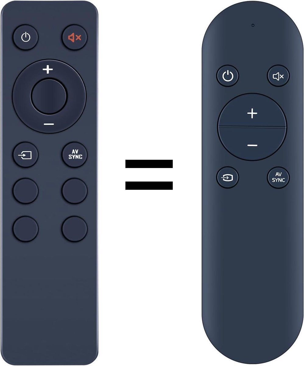 Vervangende afstandsbedieningsset, compatibel met Soundbox Soundbar luidsprekers