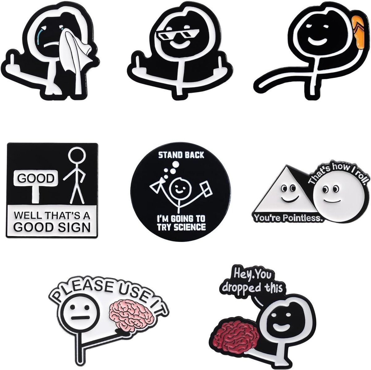 Broches met cartoon-emaille broches voor het versieren van kleding, reversspelden, spelden, figuur, grappige steel, rugzak, tas, hoed, jas, accessoires voor dames en heren