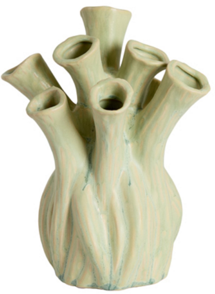 Light & Living Vaas LYSET - Groen - 17.5x17.5x20 cm