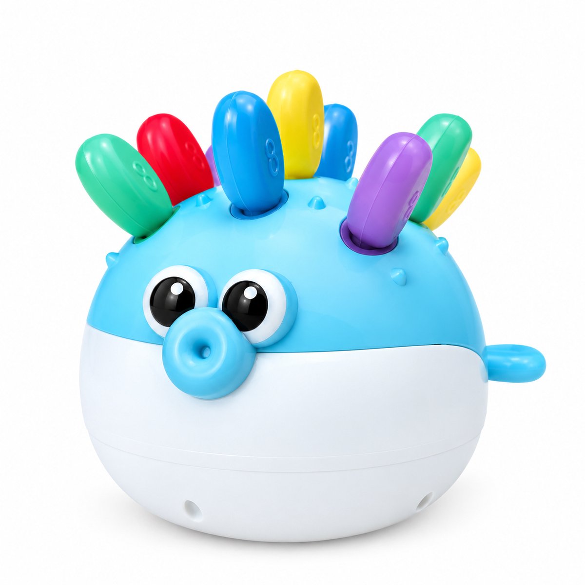 Puffervis Sorteer spel voor Peuters – Educatief Montessori Speelgoed met Cijfers en Kleuren – Motoriek & Kleurherkenning – Opbergfunctie