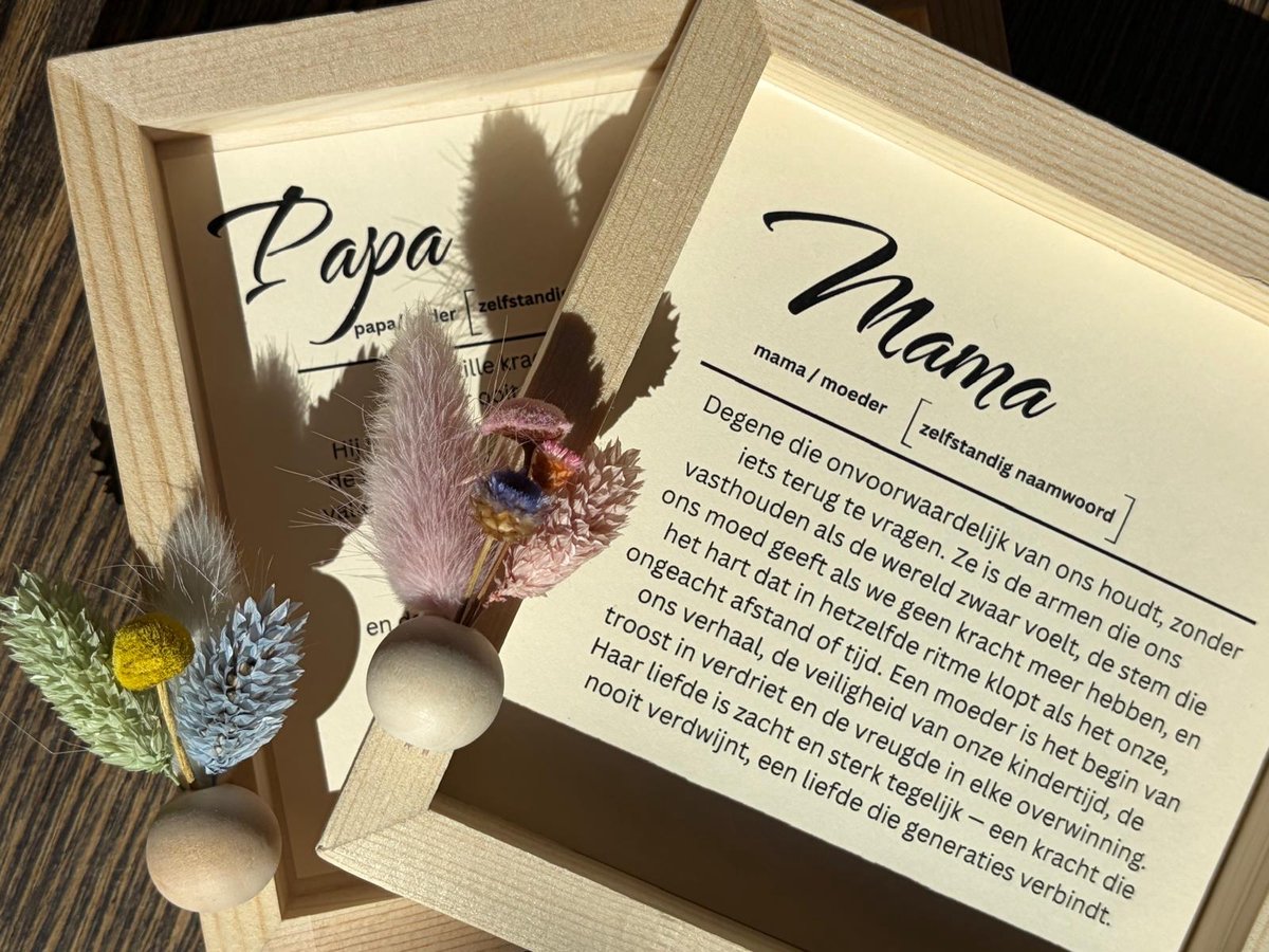 ECHO - PAPA Diploma - cadeau voor vader - handgemaakt