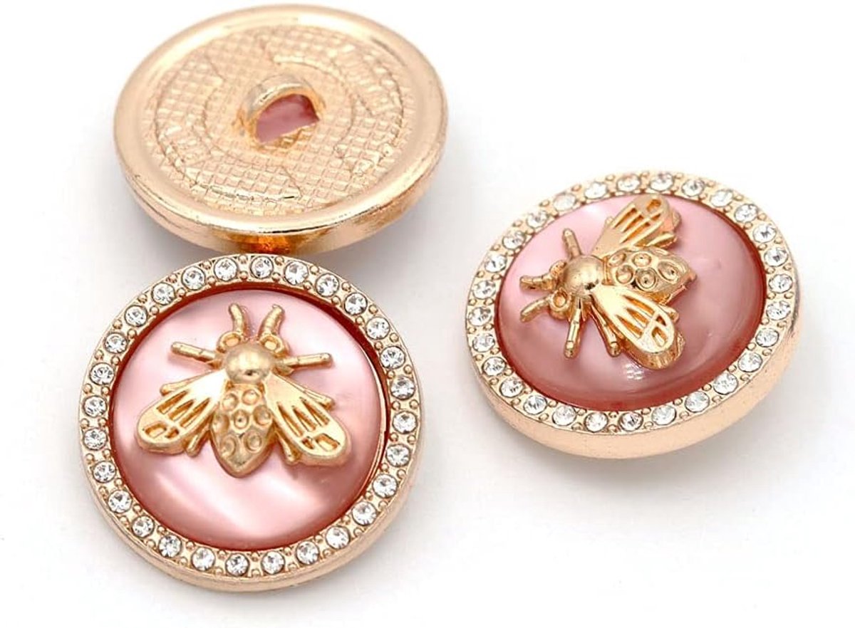 5 Stuks Metaal Strass Knoop Ronde Vorm Knoop voor Naaien DIY Ambachten Sieraden Maken