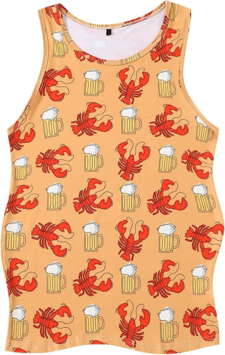 Tanktop met casual grafische print, atletisch trainingsvest voor sportschool, hardlopen, fitness