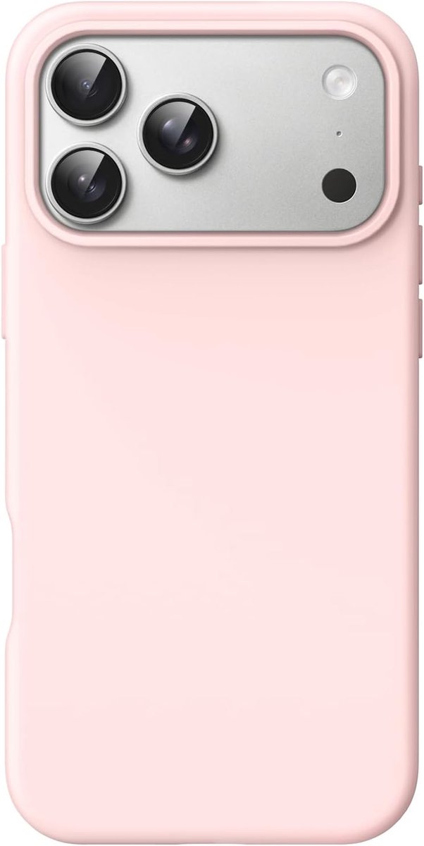 Zandarix Hoesje Geschikt voor Apple iPhone 18 Pro - Schokbestendig - Krasbestendig - Microvezel Voering - Ondersteunt Draadloos Opladen - Back Cover Hoesje - Lichtroze