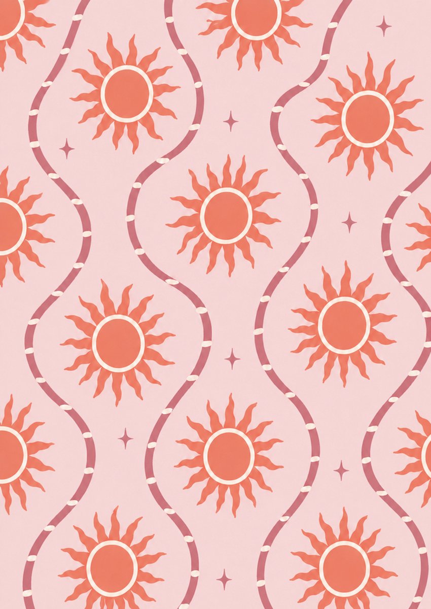 Zomaar kaart zonder tekst met zonnen – Persoonlijke A6 wenskaart