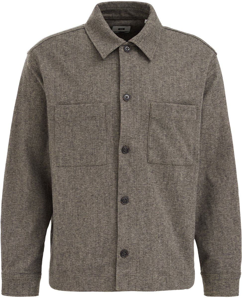 WE Fashion Heren regular fit overshirt met stretch