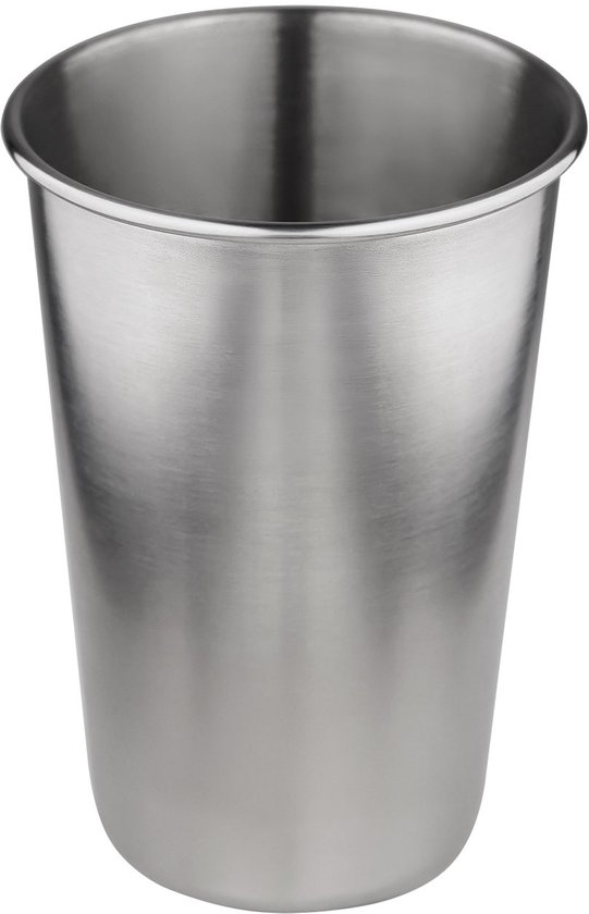 BOROUX RVS drinkbekers - set van 4 stuks - 470 ml per beker — afbeelding 2