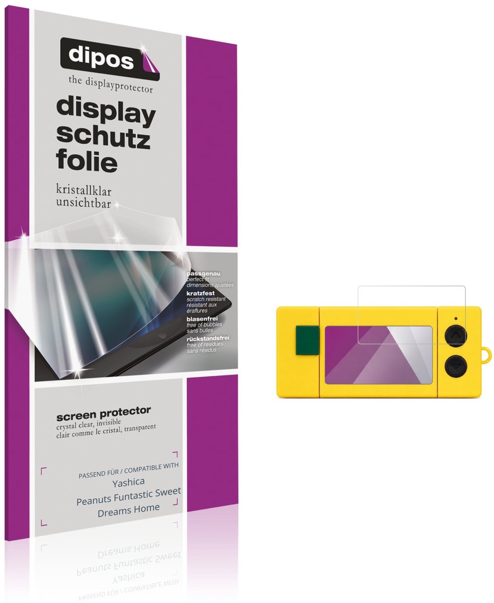 dipos – 4x Beschermfolie geschikt voor Yashica Peanuts Funtastic Sweet Dreams Home | Krasbestendige & heldere Screenprotector Ultra-Thin