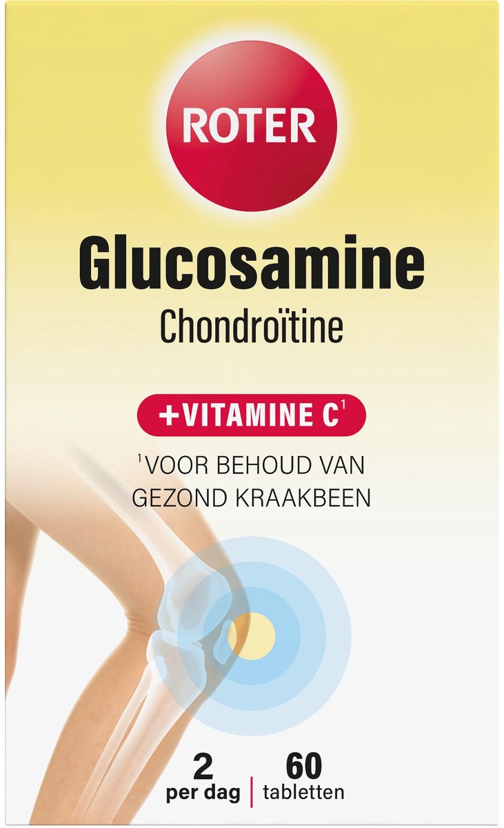 Roter Glucosamine + Vitamine C - Vitamine C is goed voor het behoud van gezond kraakbeen - 60 tabletten