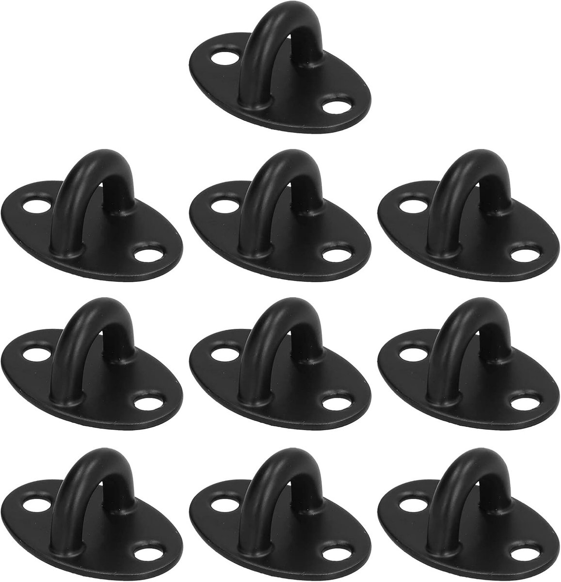 Zware RVS U-haak, 10 stuks, voor het ophangen van schommels, stoelen en hangmatten binnenshuis of buitenshuis
