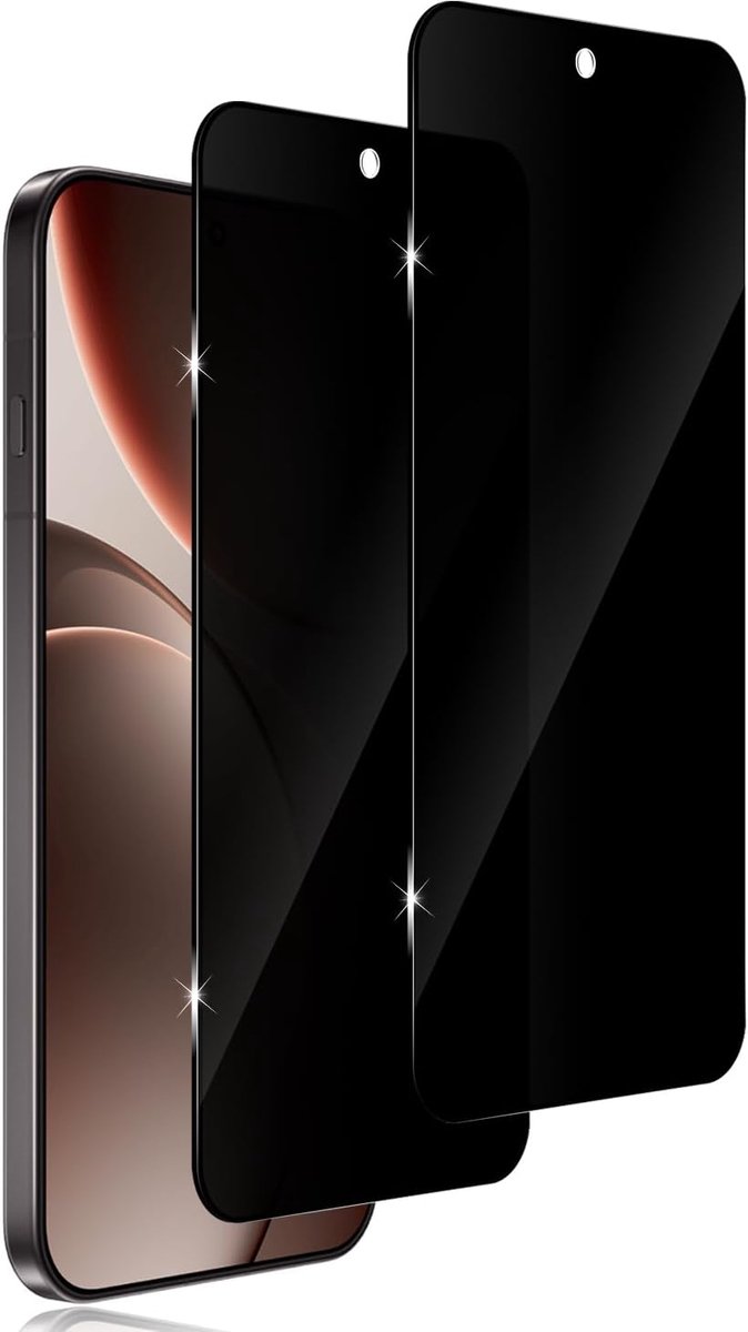 Privacy displaybeschermfolie voor Oppo Find X9 Pro, 2 stuks, anti-spy van gehard glas, displaybeschermfolie met hardheid 9H, krasbestendige displaybeschermfolie