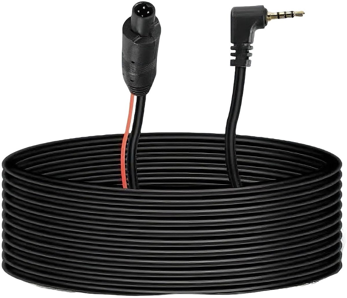 Verlengkabel voor achteruitrijcamera, 9 m, 4-pins stekker op 2,5 mm stekker, dashcam-kabel, recorder, achteruitrijcamera, verlengkabel voor vrachtwagen, camper, bus, auto back-up camera