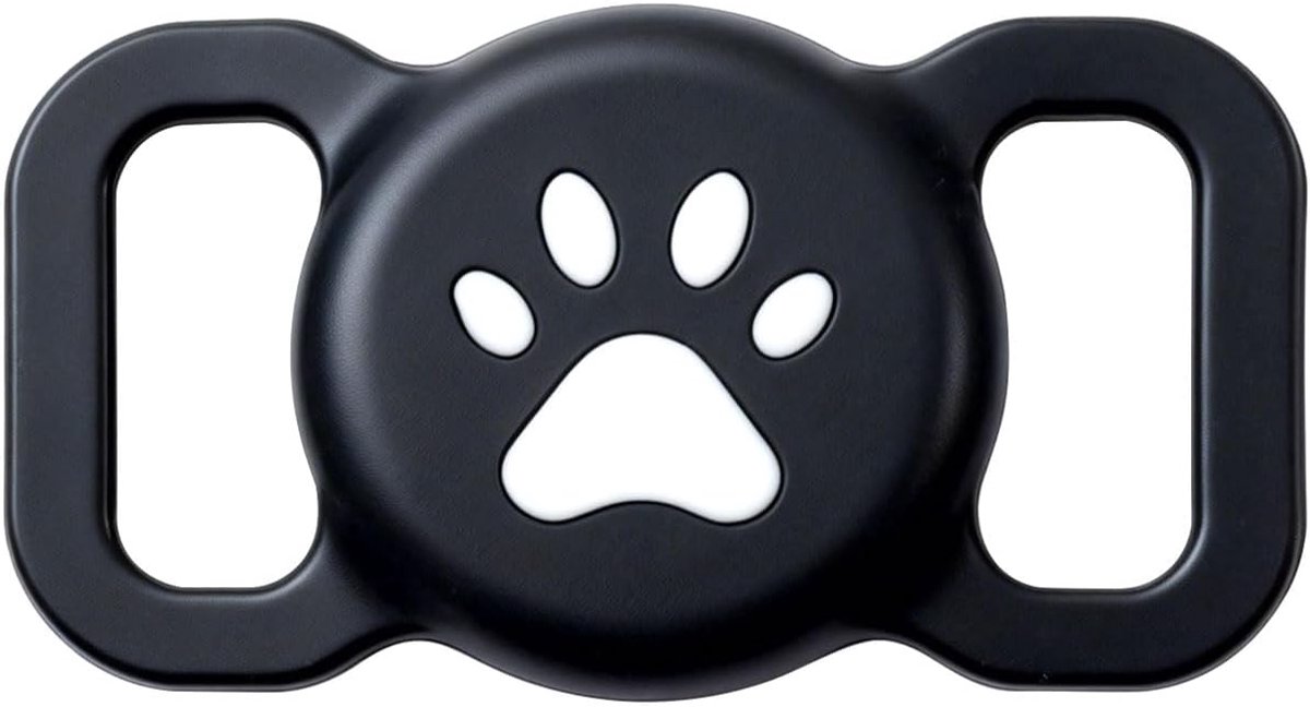 Voor Apple Airtag Hondenhalsband, 2 stuks waterdichte Air tag kattenhalsband, zachte siliconen Airtag-hoes voor honden en katten, voor Apple Air Tag-houder voor huisdierhalsband past alle