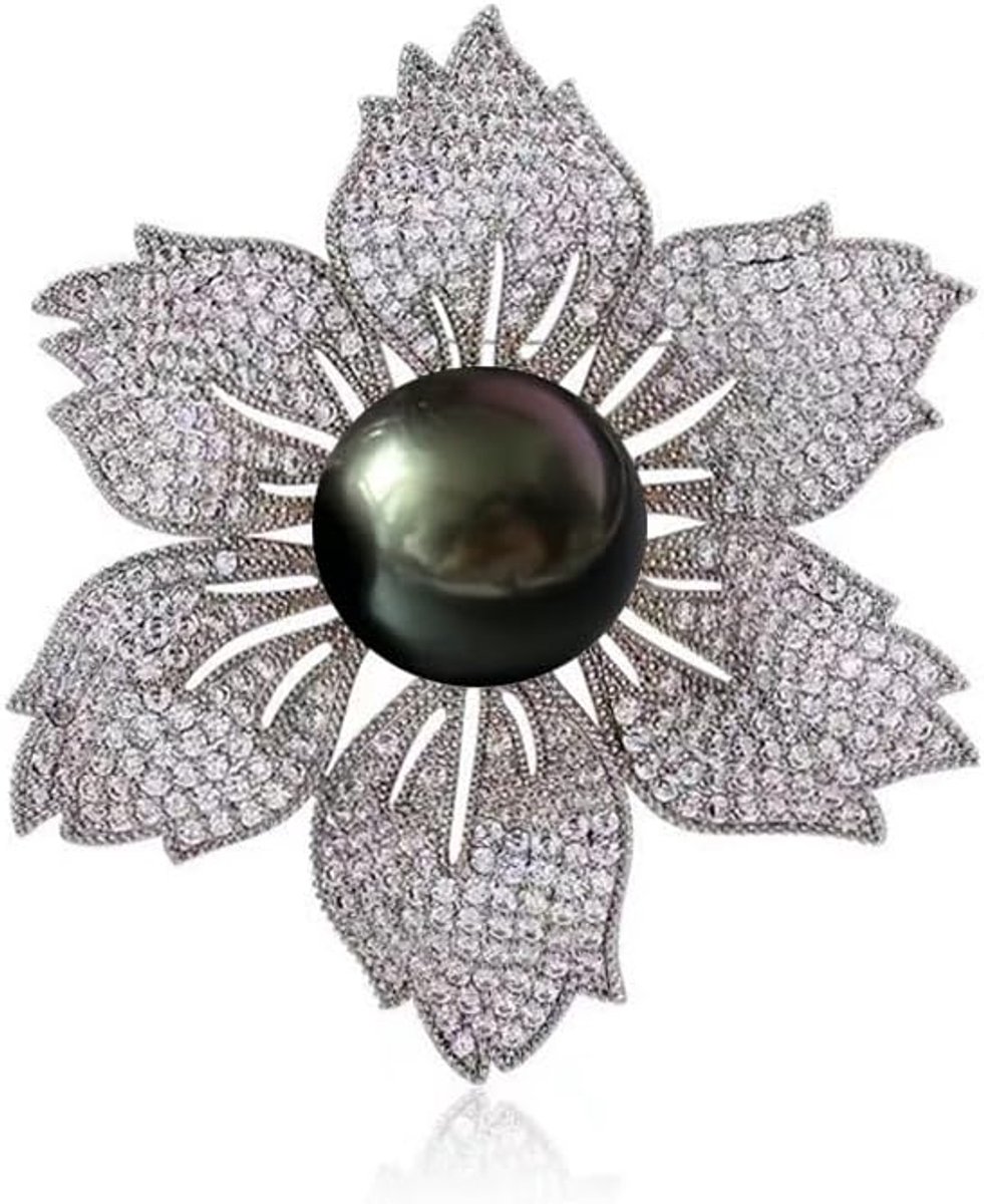 Verjaardagscadeaus voor vrouwen, vrouw-Tahitiaans-zwart-parelbroche, cadeau voor vrouw, bruiloft, sieraden-Moederdag cadeaus voor mama-haar, Valentijnsdag, kerstdaggeschenken