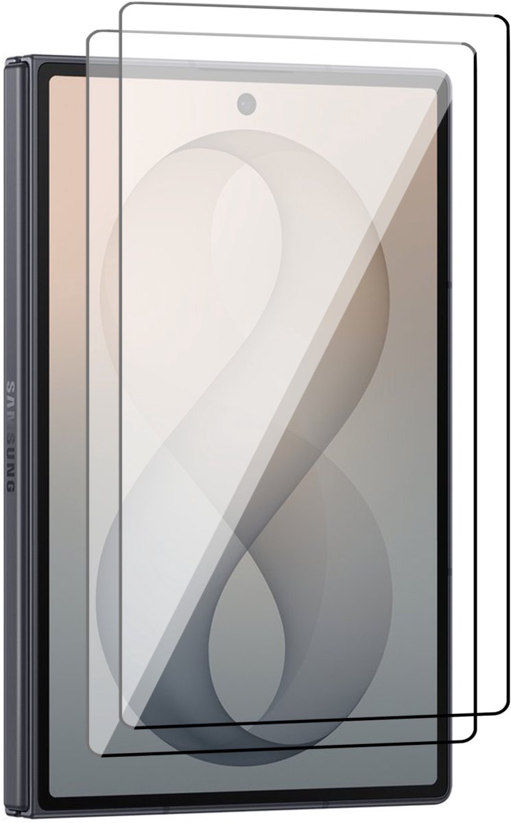 Screenprotector geschikt voor Samsung Galaxy Z Fold 8 – 2 Stuks – UltraClear Gehard Glas – Case Friendly – 9H Krasbestendig