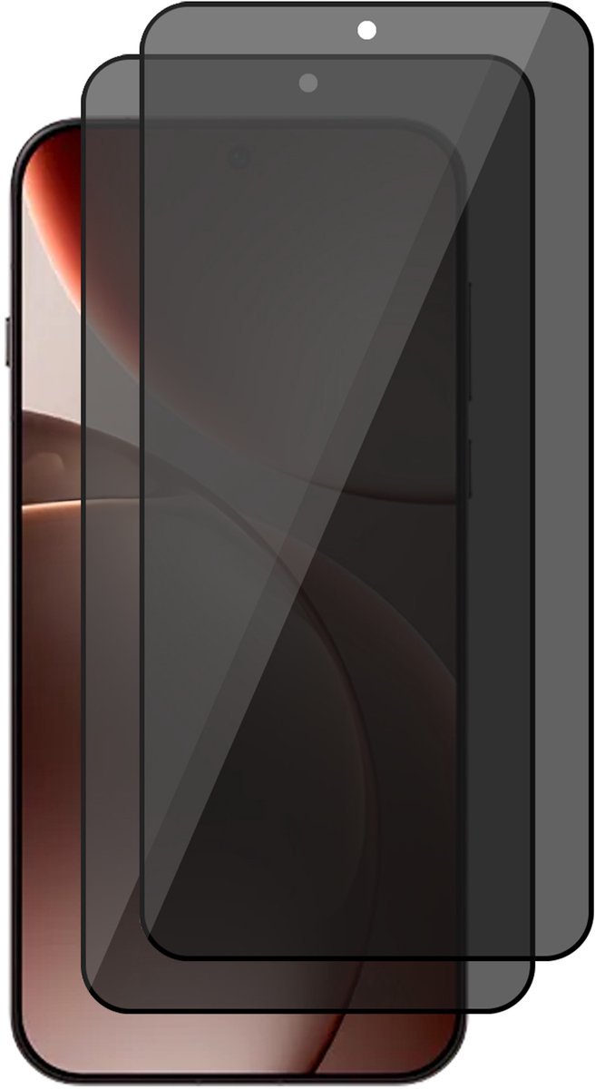 Privacy Screenprotector geschikt voor Oppo Find X9 Pro – 2 Stuks – Full Cover Gehard Glas – Anti Inkijk – Privacy Filter